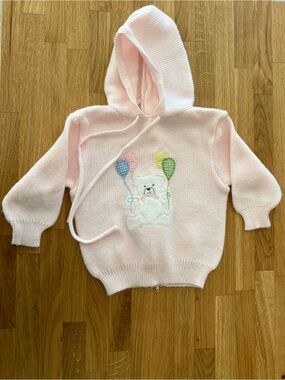 Vintage light pink 18 month sweater